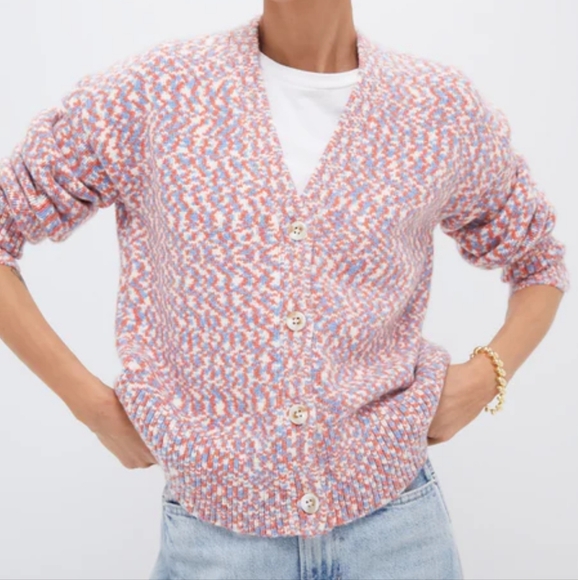 KULE Poppy Marl Raffia Cardigan. Size Small. - Picture 1 of 10